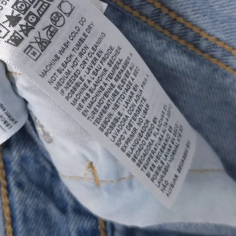 LEVIS PREMIUM Womens Denim Skirt Maxi W23 100% Cotton Casual A7512-0000 Big E